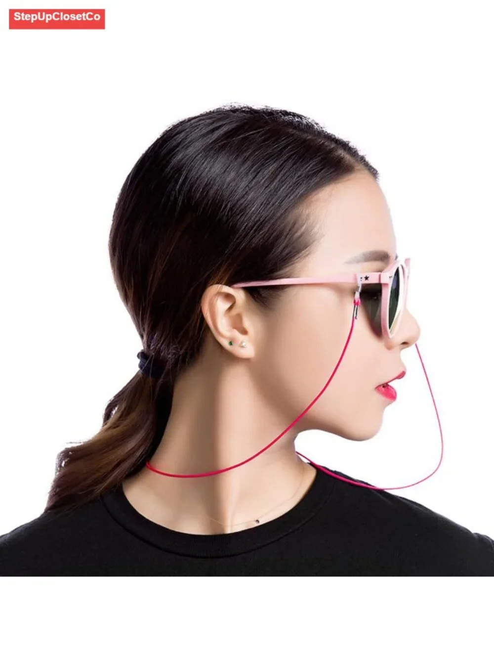 6 Pack Eyeglass Strap Wax Wire Leather Glasses Holder Lanyard Neck Sunglasses